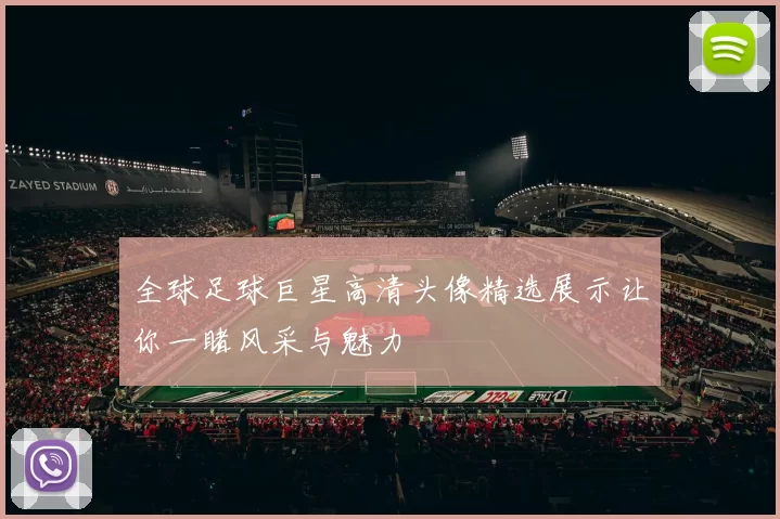 全球足球巨星高清头像精选展示让你一睹风采与魅力