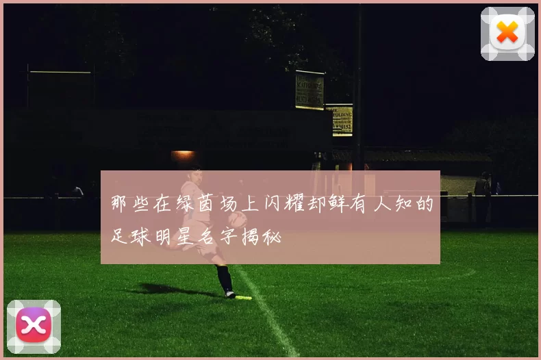 那些在绿茵场上闪耀却鲜有人知的足球明星名字揭秘